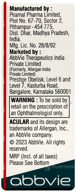 Acular Ls Ophthalmic Solution 5Ml